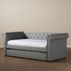 preview thumbnail 9 of 16, Taylor & Olive Cattail Upholstered Trundle Daybed
