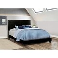Porch & Den Manes Faux Leather Upholstered Bed