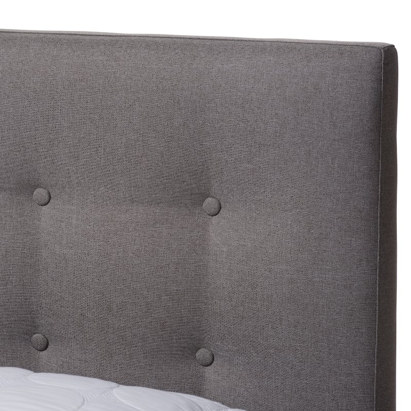 Carson Carrington Vasa Mid-century Fabric Platform King-size Bed