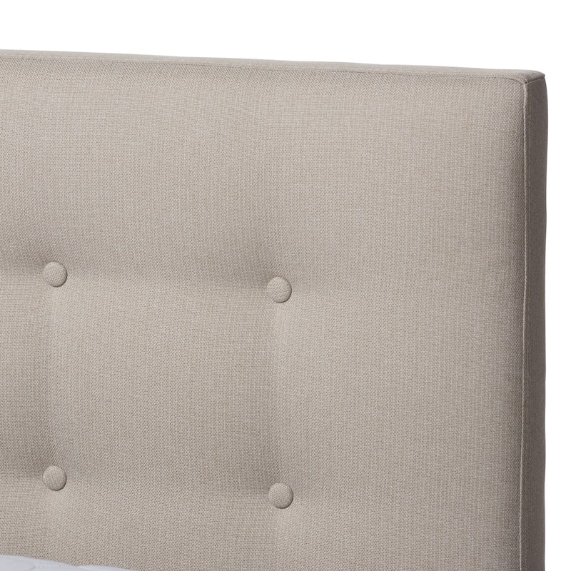 Carson Carrington Vasa Mid-century Fabric Platform King-size Bed