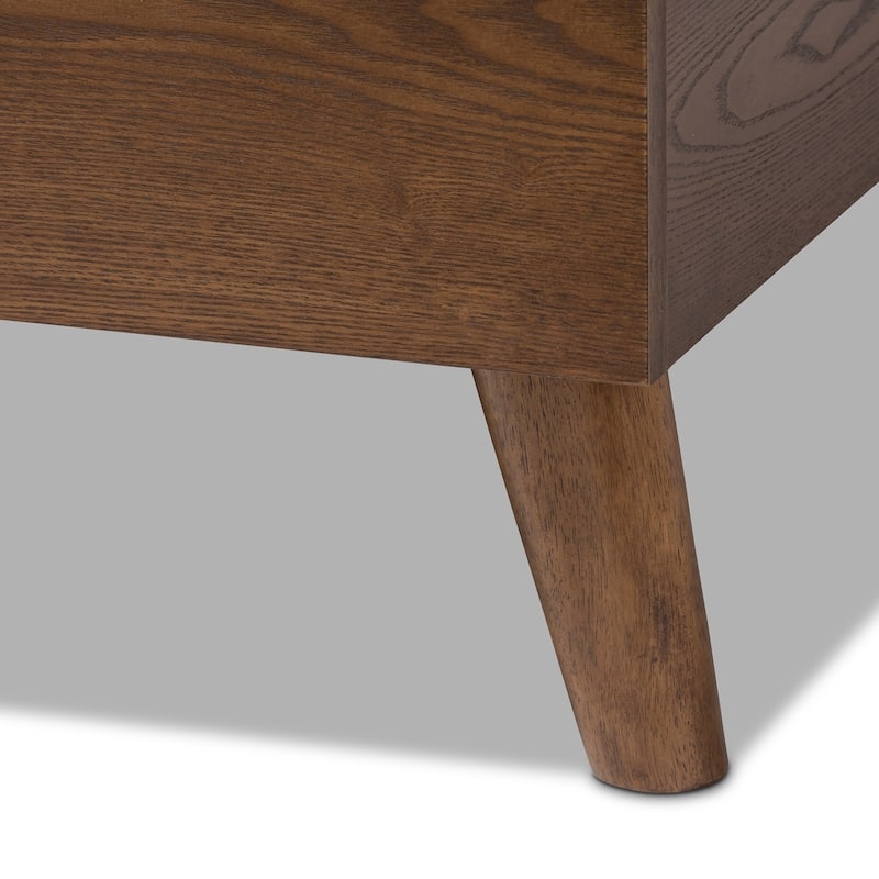 Carson Carrington Vasa Mid-century Fabric Platform King-size Bed