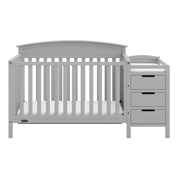 Shop Graco Benton 4 In 1 Convertible Crib And Changer Attached