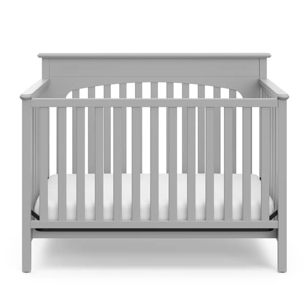 Graco Harper 4-in-1 Convertible Crib with Drawer Mattress Not Included White Easily Converts to Toddler Bed Day Bed or Full Bed,Three Position Adjustable Height Mattress,Some Assembly Required