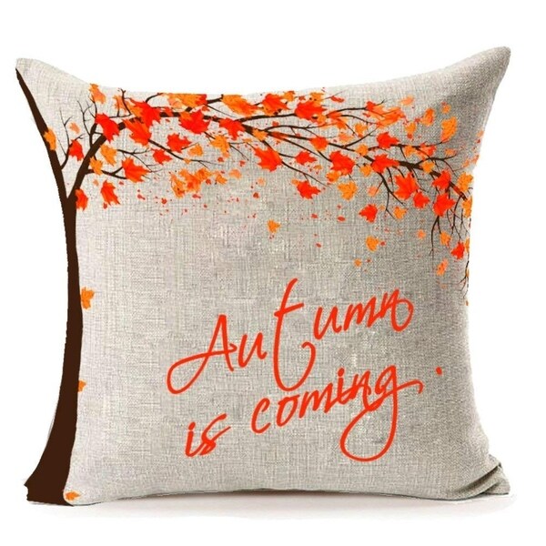 Autumn is Comeing Throw Pillow Case