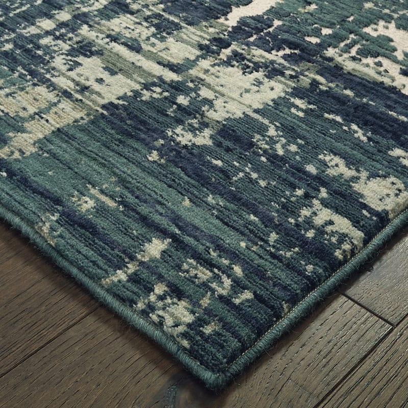 Style Haven Abstract Wool Blend Area Rug