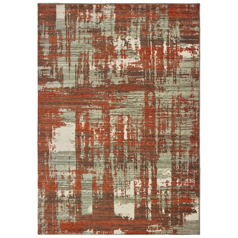 Style Haven Abstract Wool Blend Area Rug