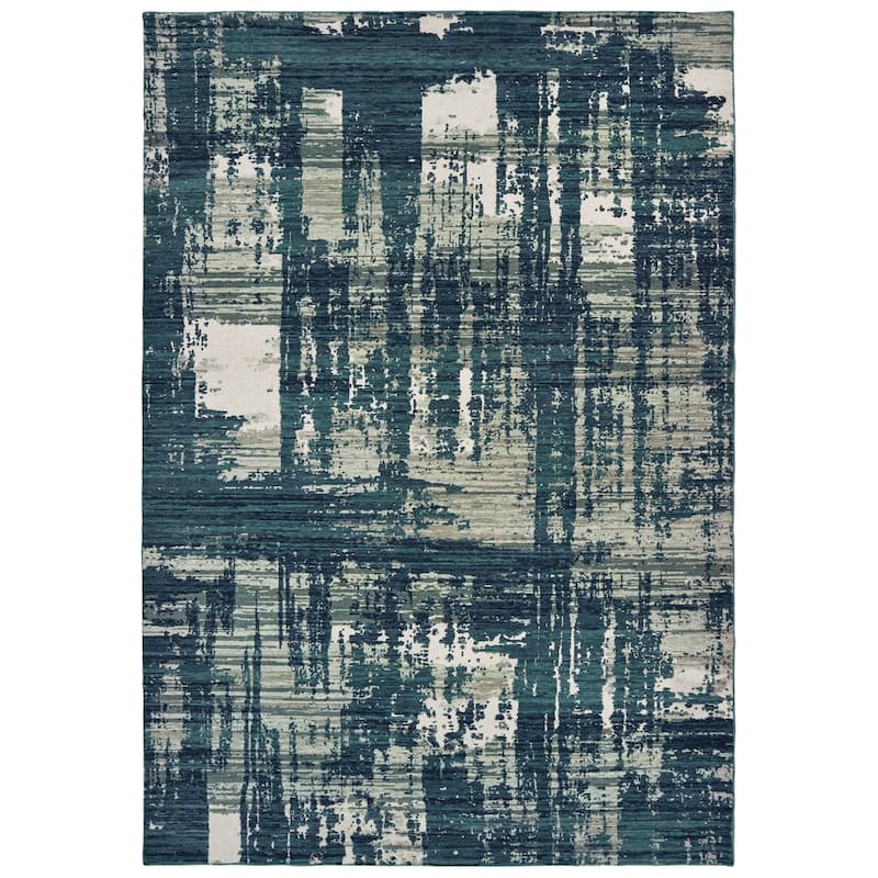 Style Haven Abstract Wool Blend Area Rug