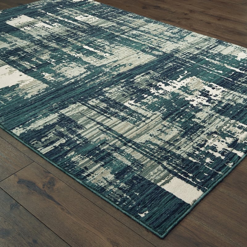 Style Haven Abstract Wool Blend Area Rug