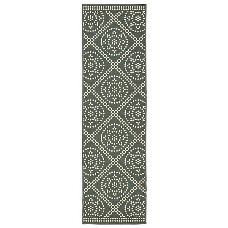 Style Haven Marianna Medallion Lattice Indoor/Outdoor Rug