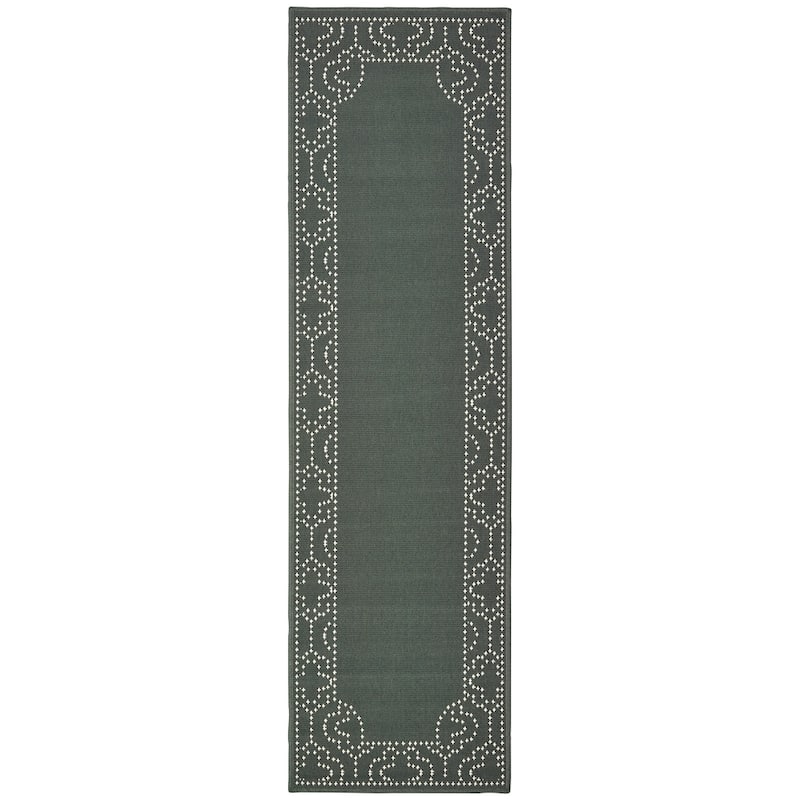 Style Haven Marianna Border Loop Pile Indoor Outdoor Area Rug