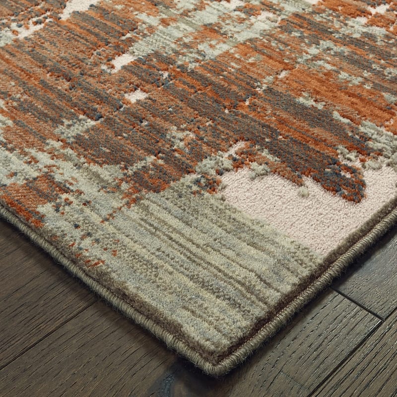 Style Haven Abstract Wool Blend Area Rug