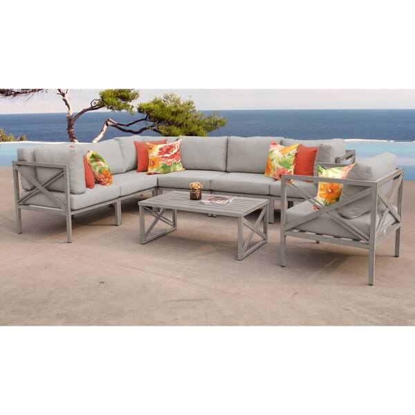 Shop Carlisle 8 Piece Outdoor Wicker Patio Furniture Set 08b Overstock 23607456