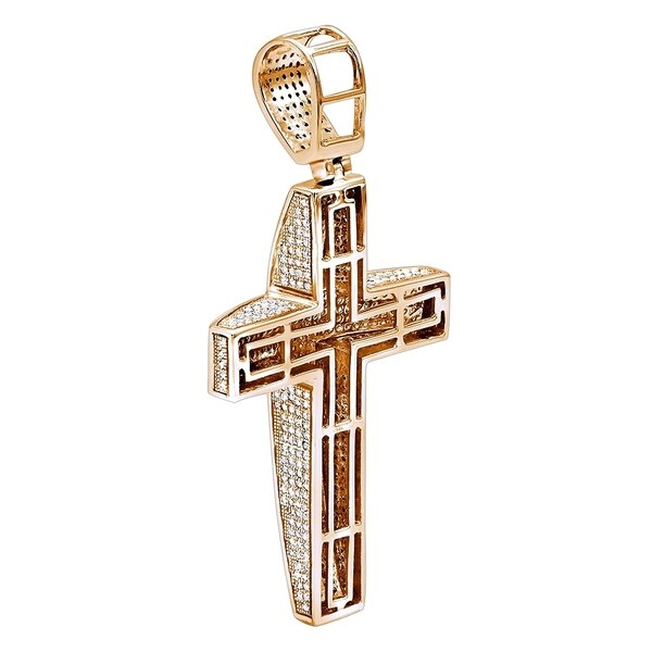 large diamond cross pendant