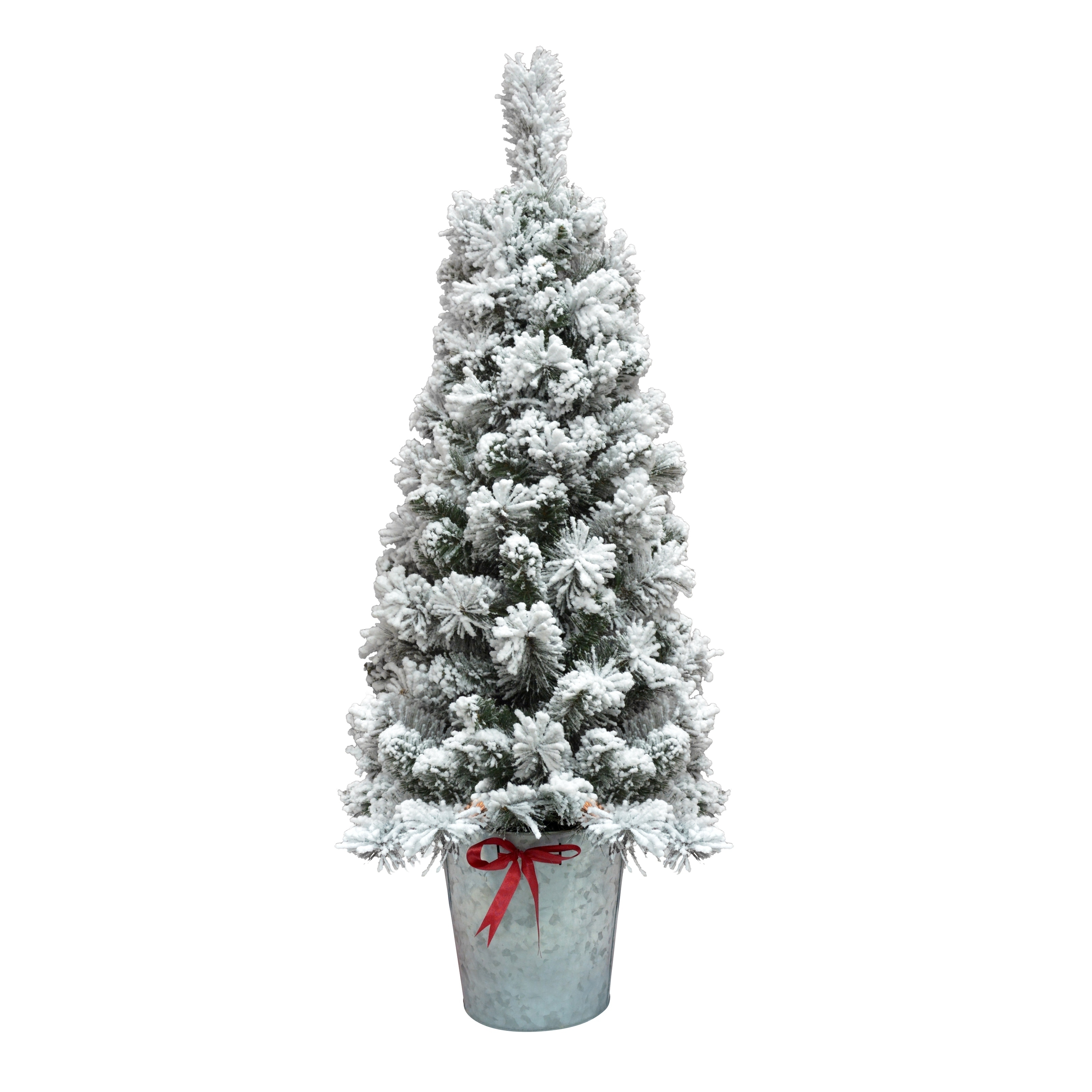 4 Foot, Flocked Christmas Trees Bed Bath & Beyond