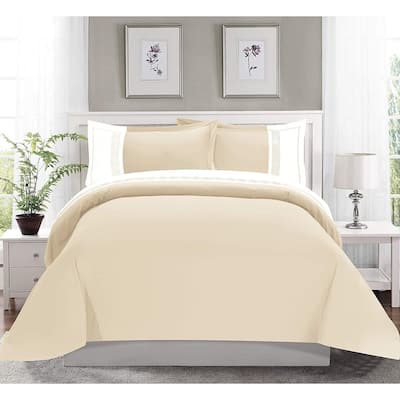 Elegant Comfort Luxury 3-Piece Embroidered Duvet Cover Set