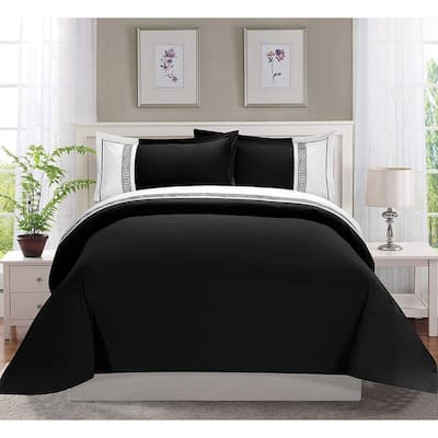 Elegant Comfort Luxury 3-Piece Embroidered Duvet Cover Set