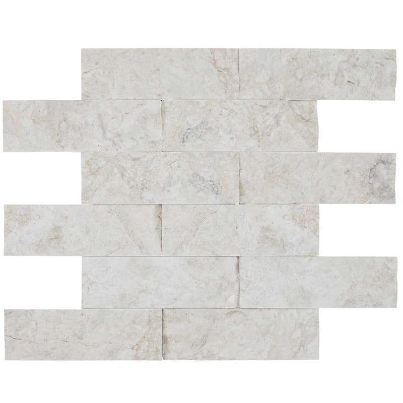 Natural Stone Marble 1XRandom Mosaic Carrara White - 12 x 12.75