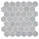 preview thumbnail 8 of 6, Natural Stone Marble 6" HEX Mosaic Marble Black and White - 11.75 x 14.5