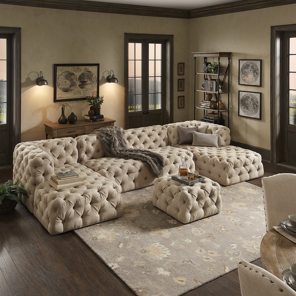 Chesterfield u store shaped sectional