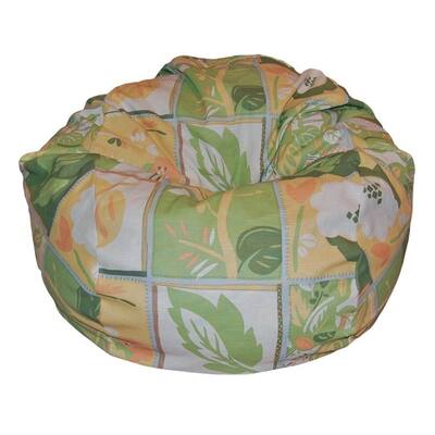 Ahh! Products - 36 Inch Wide Washable Bean Bag Chair - Cheerful Yellow Cotton