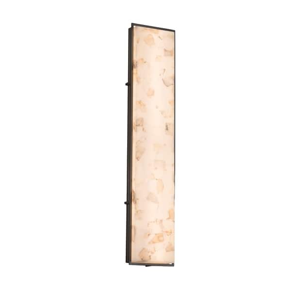 Justice Design Alabaster Rocks! Avalon 48-inch Matte Black ADA LED ...