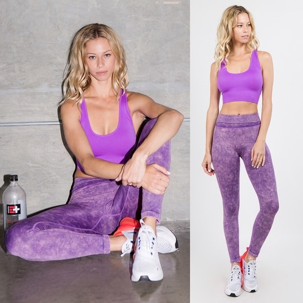 purple workout leggings
