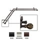 preview thumbnail 4 of 2, InStyleDesign Stella Corner Window Double Curtain Rod 13/16 inch dia. 28-48 inches - Cocoa