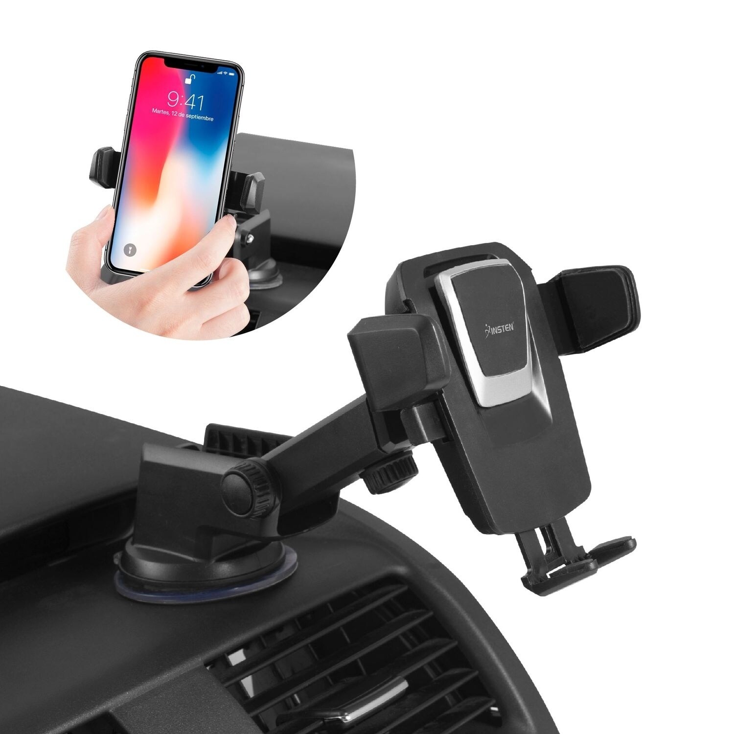 suction mount car phone holder