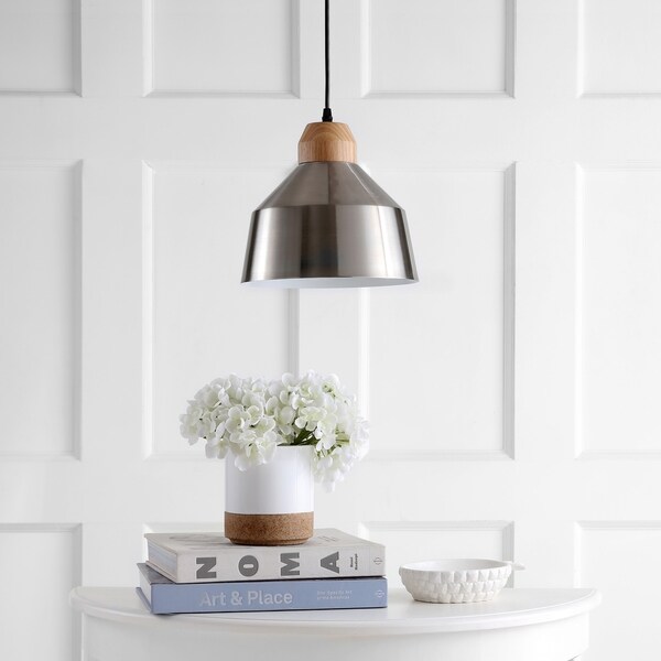 Safavieh Lighting Dajana Pendant - Nickle - 10.25" x 10.25" x 11.3-83.3"