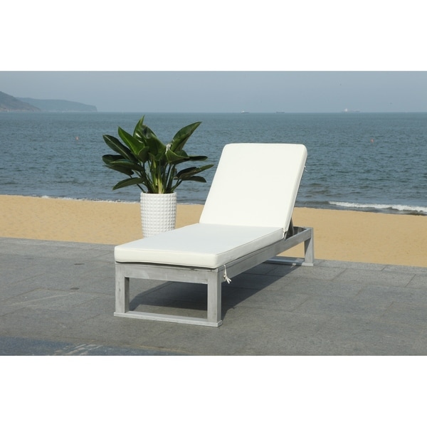 Shop Safavieh Outdoor Living Solano Sunlounger- Grey ... Shop Safavieh Outdoor Living Solano Sunlounger- Grey ... on Safavieh Outdoor Living Solano Sunlounger id=17792