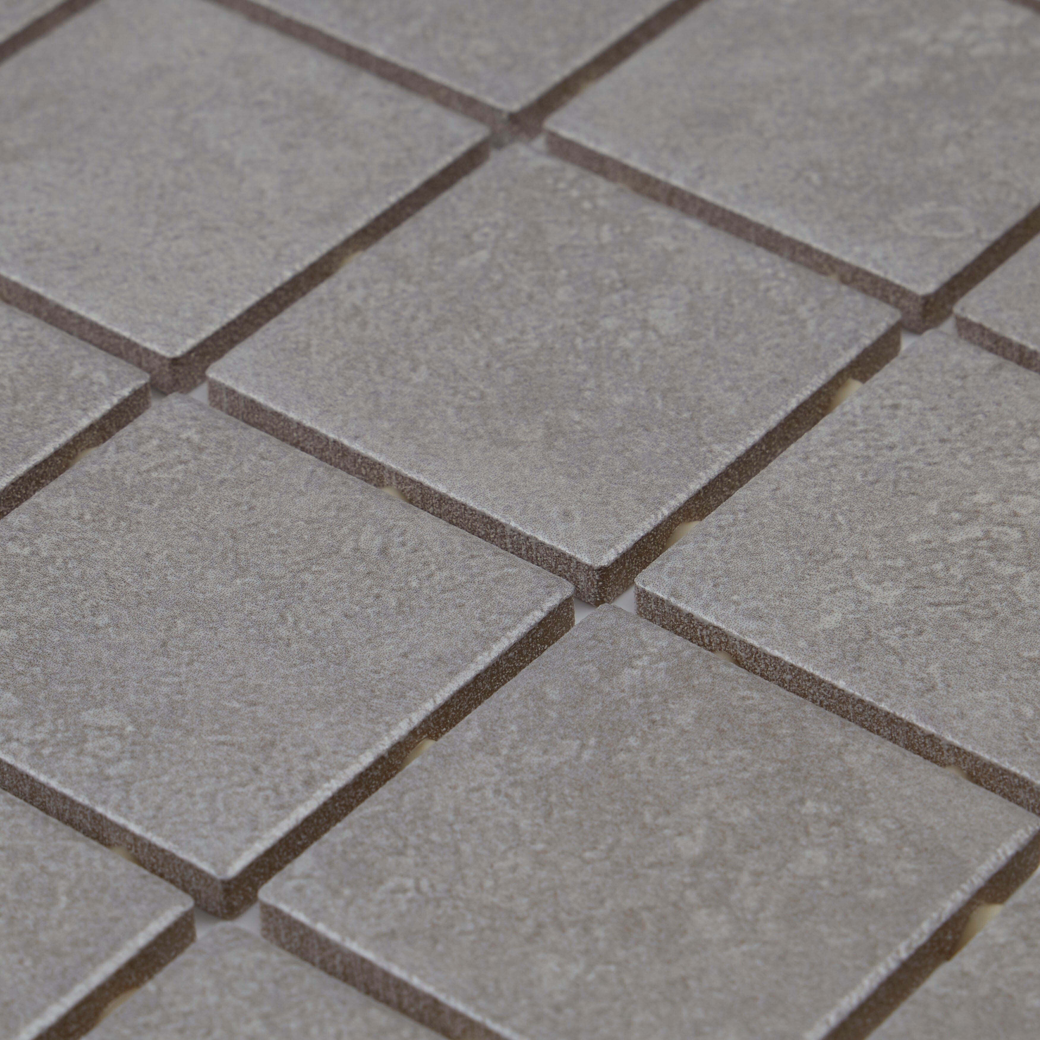 2x2 Ceramic Mosaic Stone Looking 12x24 Sheet Candido 2x2 Ceramic Mosaic Stone Looking