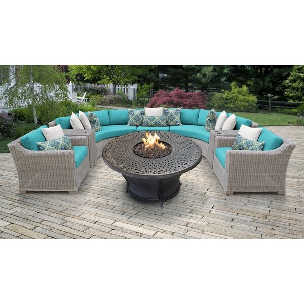 Shop Coast 8 Piece Outdoor Wicker Patio Furniture Set 08i