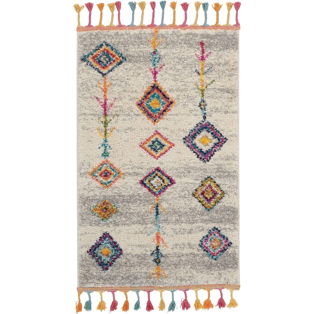 Nourison Moroccan Casbah Tribal Tassel Area Rug