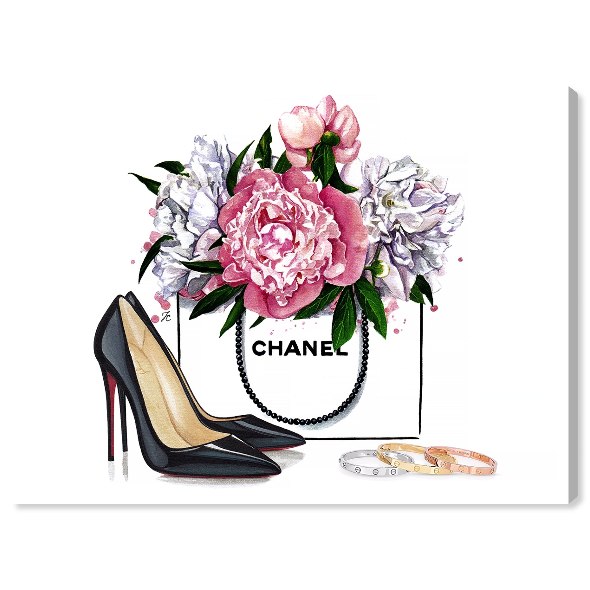 shoes flowers