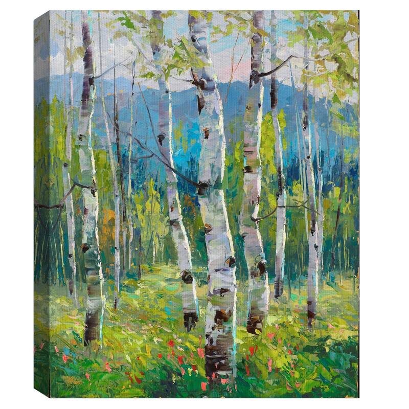 Masterpiece Art Gallery Spring Greens Forest By Dean Bradshaw Canvas Art Print