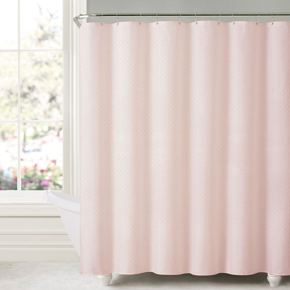 sinatra blush shower curtain