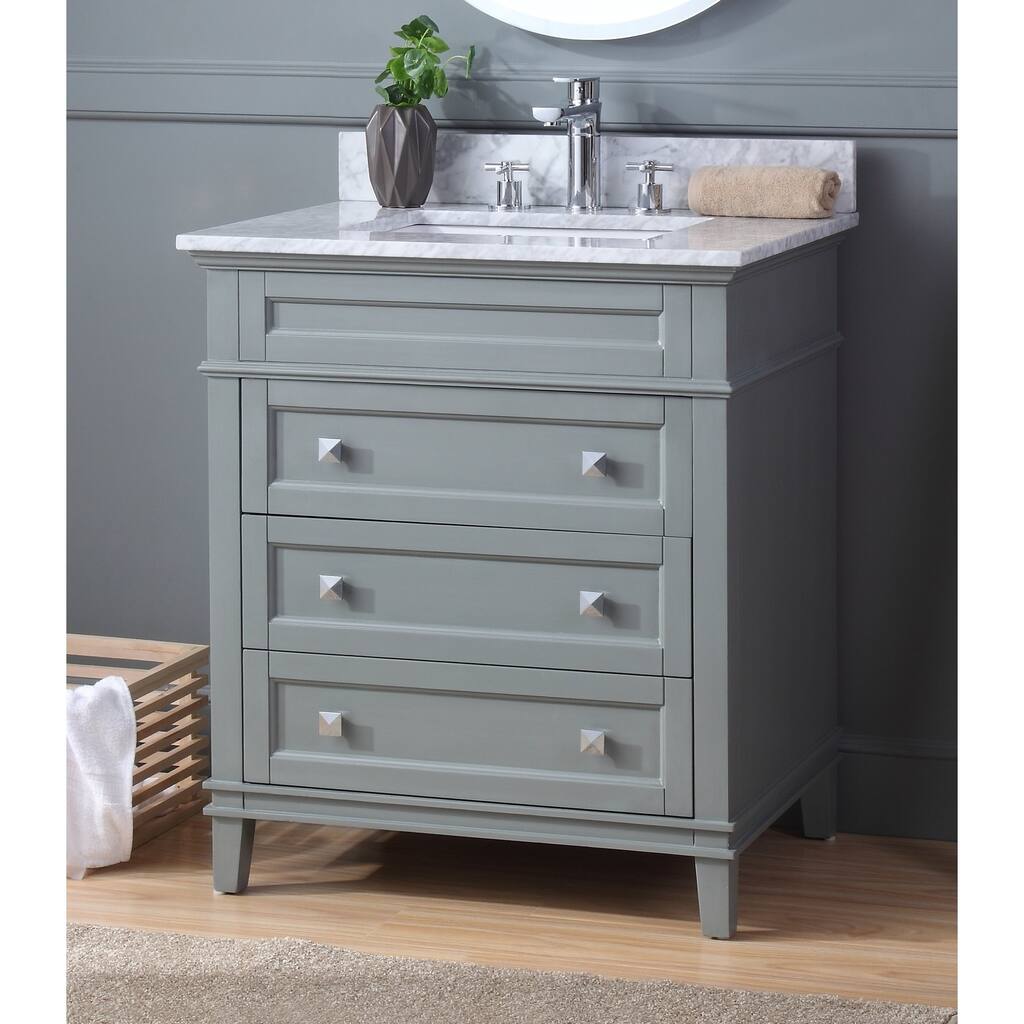 30" Tennant Brand Felix Modern Style Gray Bathroom Vanity