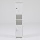 Tall Tower Bathroom 66.9in.H Cabinet in White - Thumbnail 1