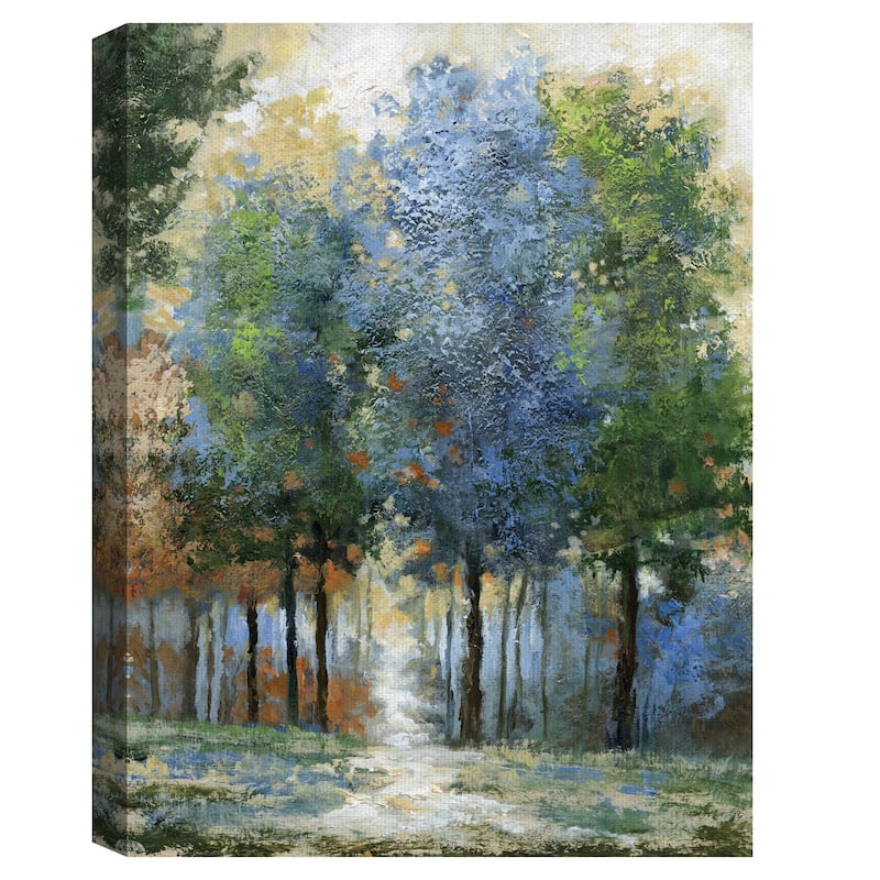 Masterpiece Art Gallery Afternoon Light Colorful Forest By Nan Canvas Art Print