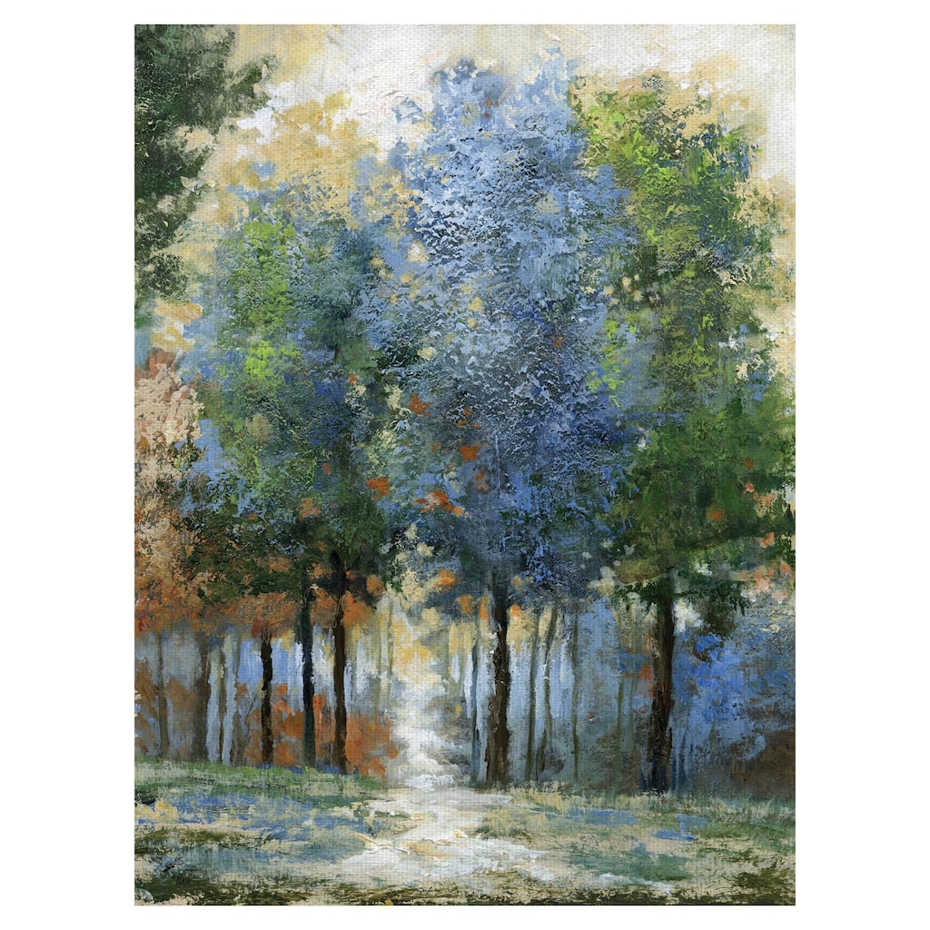 Masterpiece Art Gallery Afternoon Light Colorful Forest By Nan Canvas Art Print