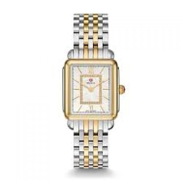 michele watch two tone diamond