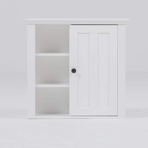 Wall Mounted Bathroom Storage Cabinet In White