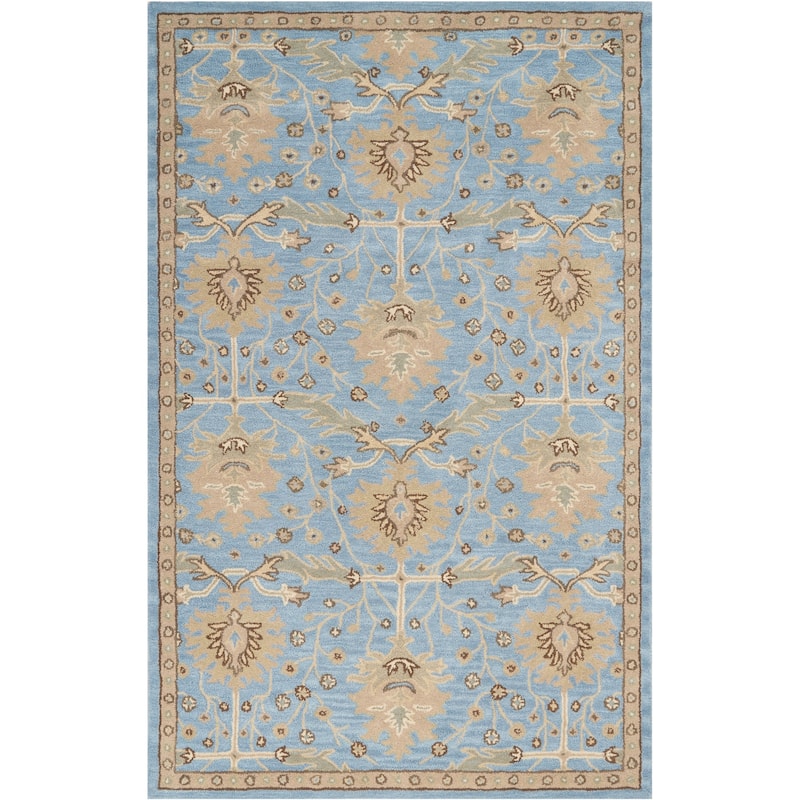 Nourison Jazmine Hand-Tufted Vintage Traditional Area Rug - Blue - 5'3" x 7'5" - Runner/Rectangle