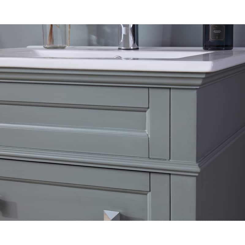 24" Tennant Brand Felix Modern Gray Sink Bathroom Vanity