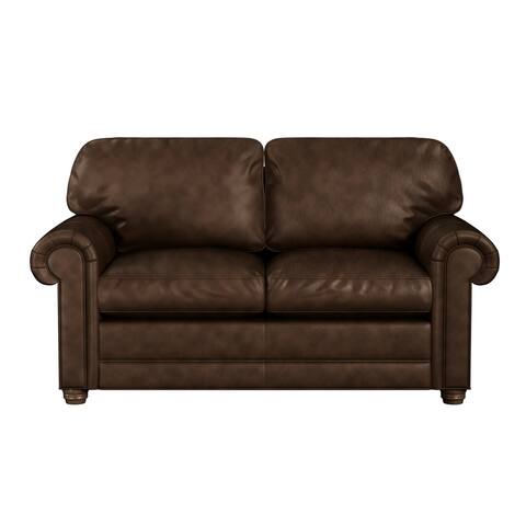 Made to Order Lansdown 100% Top Grain Leather Loveseat