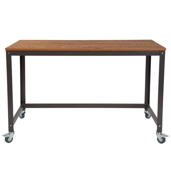 Shop Computer Table And Desk In Brown Oak Wood Grain Finish With
