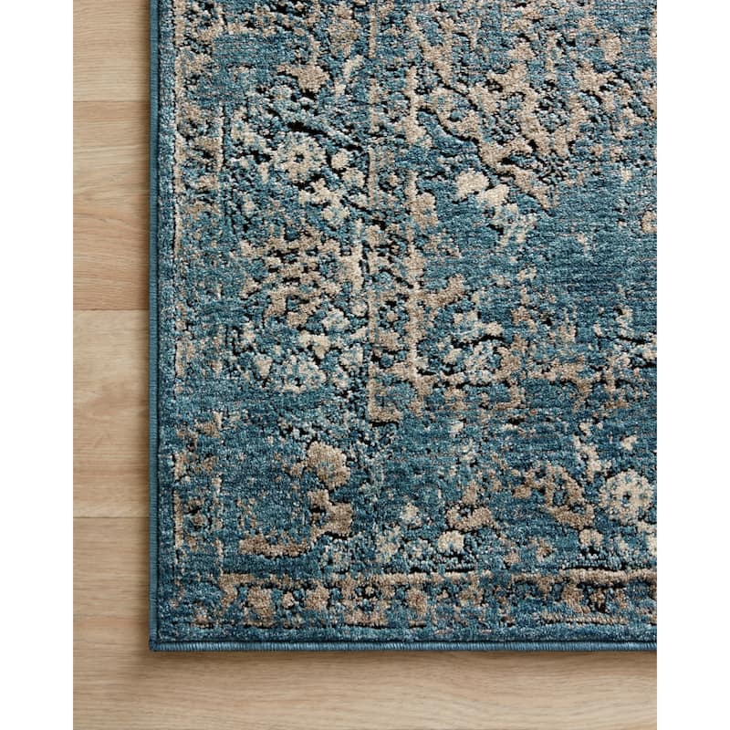 Alexander Carissa Home Vintage Stone Medallion Distressed Rug