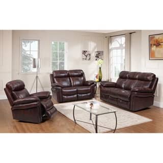 buy leather living room furniture sets online at overstock com our