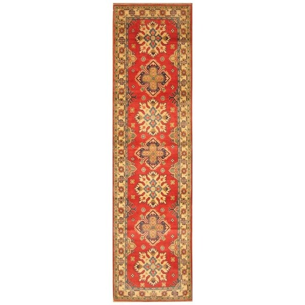 Handmade Kazak Wool Runner (Afghanistan) - 2'7 x 9'8