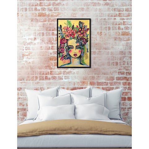 Oliver Gal 'Floral Goddess' Abstract Framed Wall Art